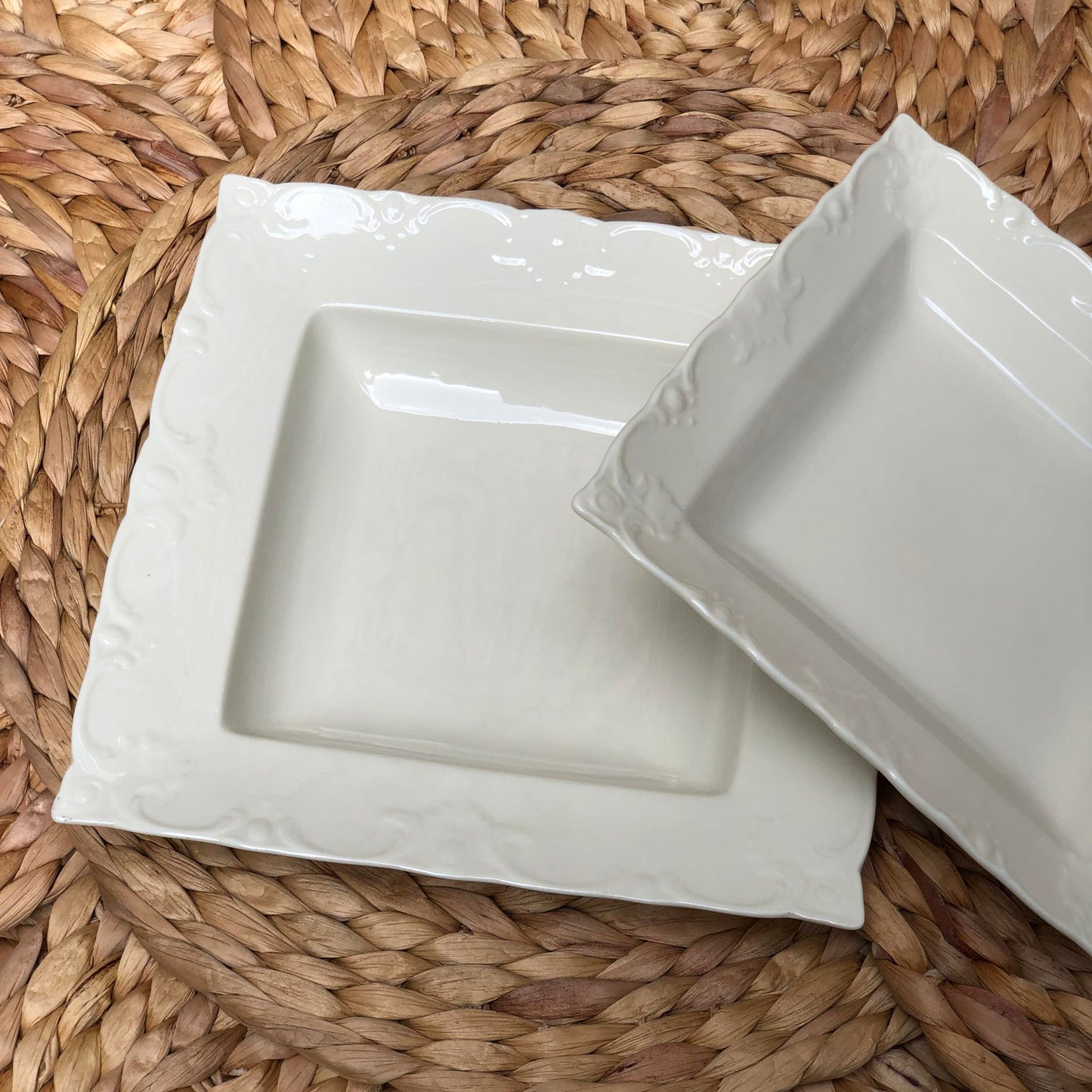 Antoine Ceramic Square Plate Collection