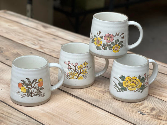 Floral Ceramic Mug Collection 460 ml