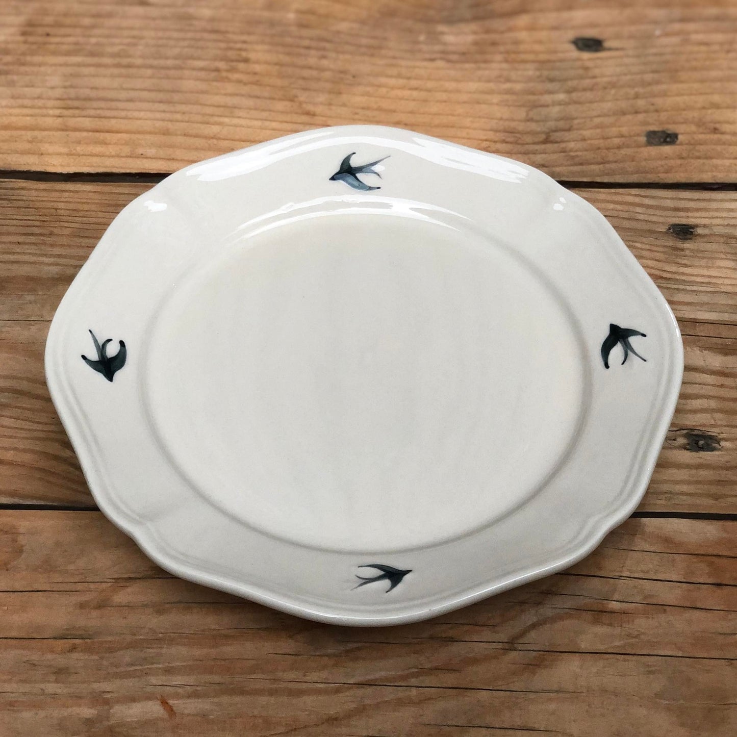 Blue Bird Ceramic Dinnerware Plates