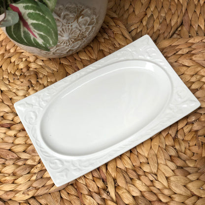 Juliette Rectangular Dessert Plate 8x4 inch