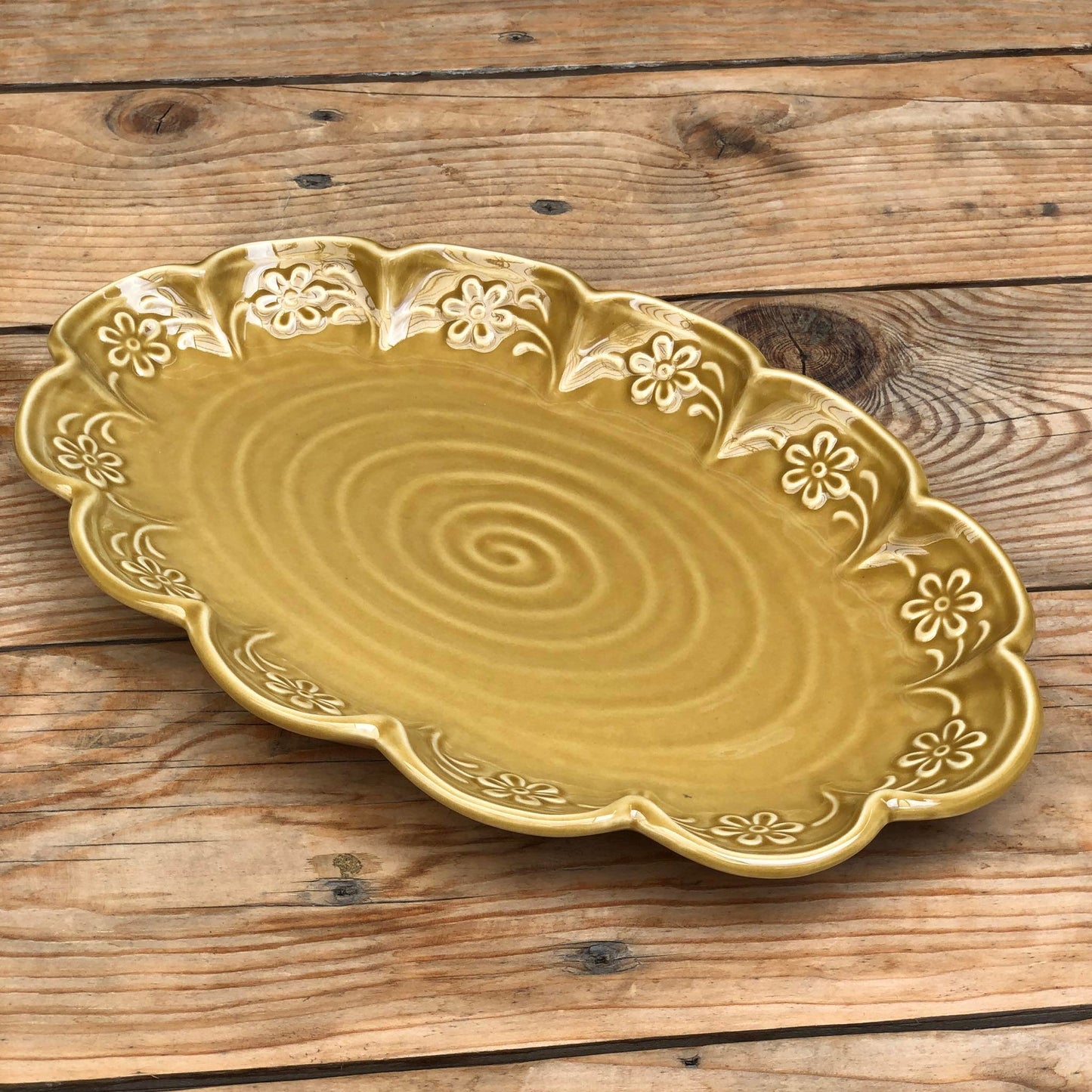 Batangas Yellow Ceramic Dinnerware Plate