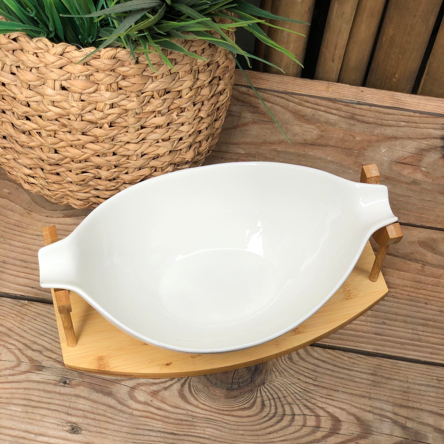 12 inch Ceramic Salad Bowl w/ Box