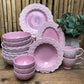 Basilica Pink Ceramic Dinnerware Collection