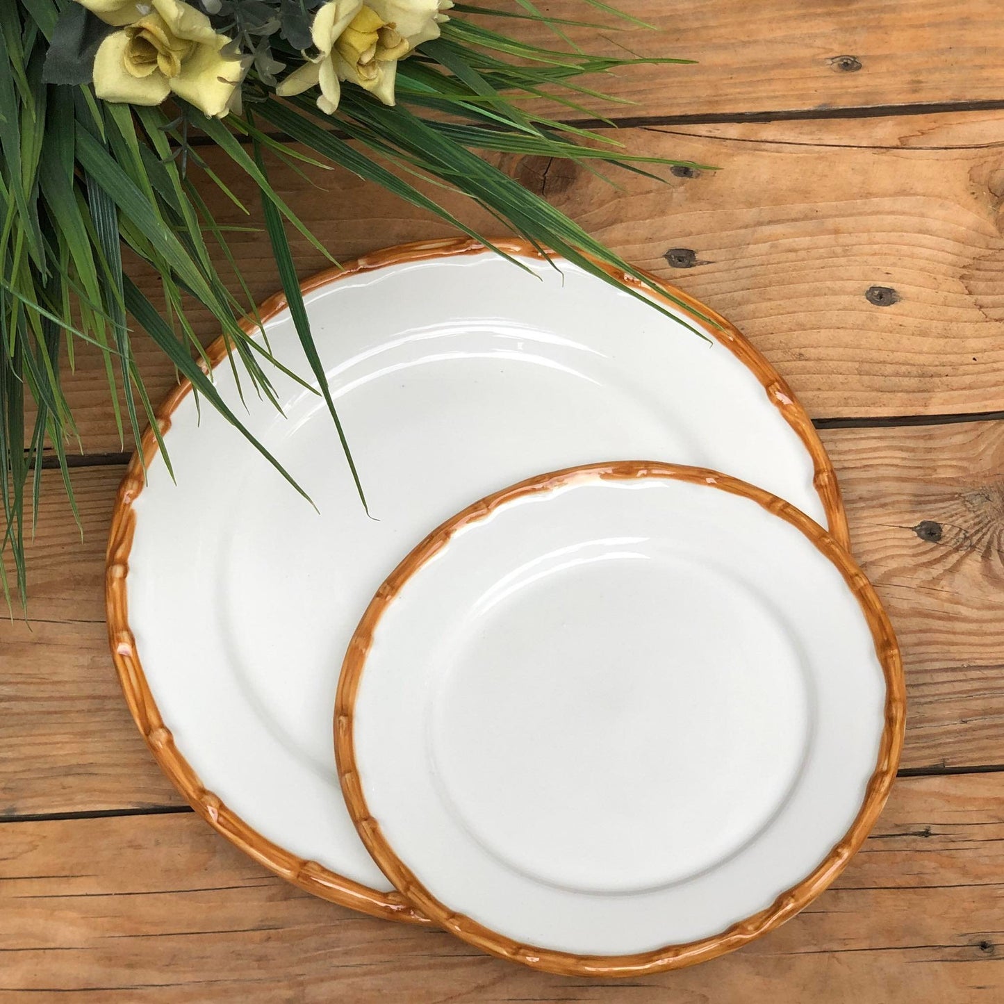 Bamboo Ceramic Plate Collection