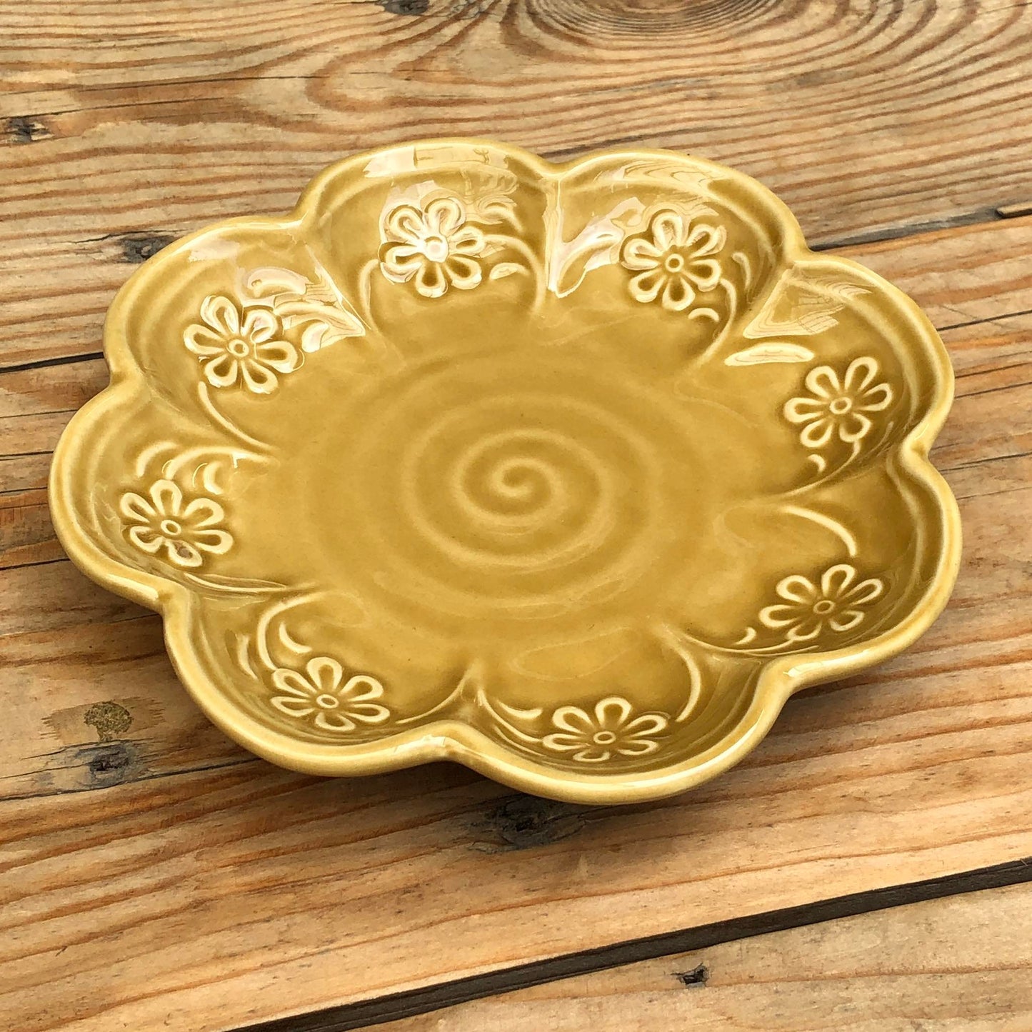 Batangas Yellow Ceramic Dinnerware Plate