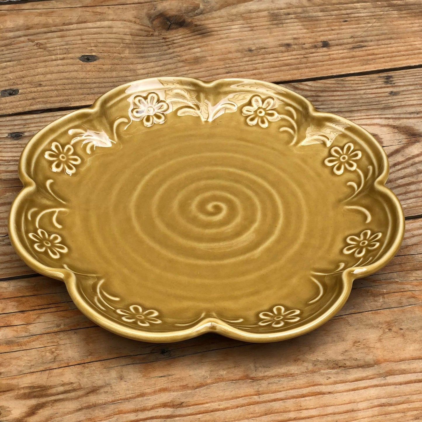 Batangas Yellow Ceramic Dinnerware Plate