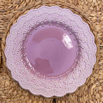 Basilica Pink Ceramic Dinnerware Collection