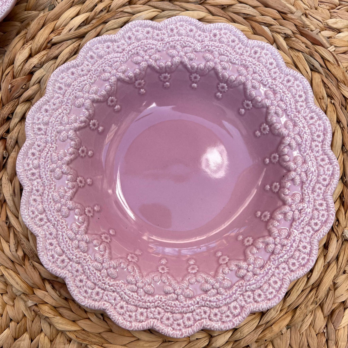 Basilica Pink Ceramic Dinnerware Collection