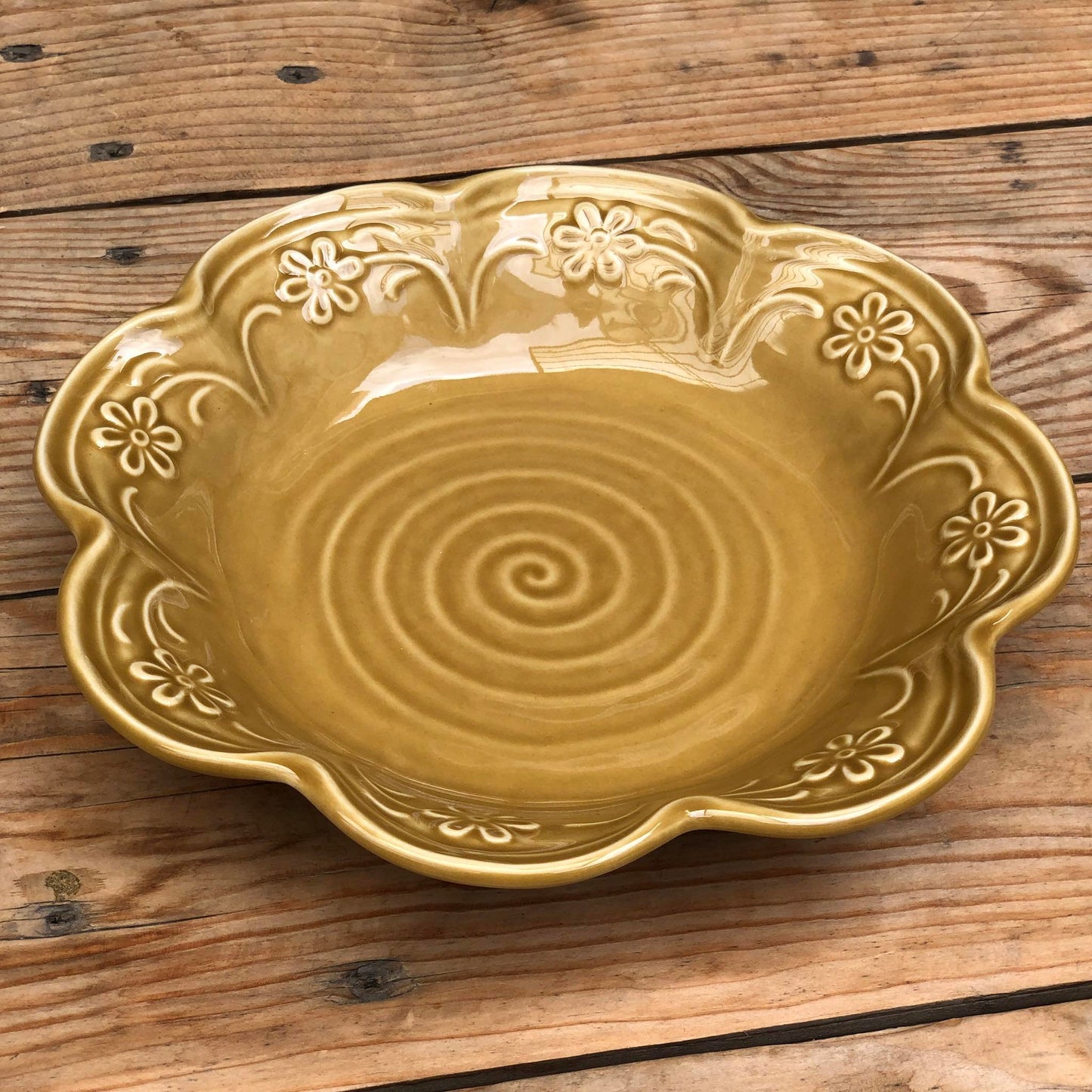 Batangas Yellow Ceramic Dinnerware Plate