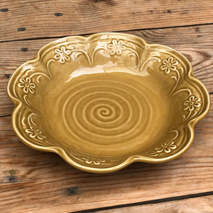 Batangas Yellow Ceramic Dinnerware Plate