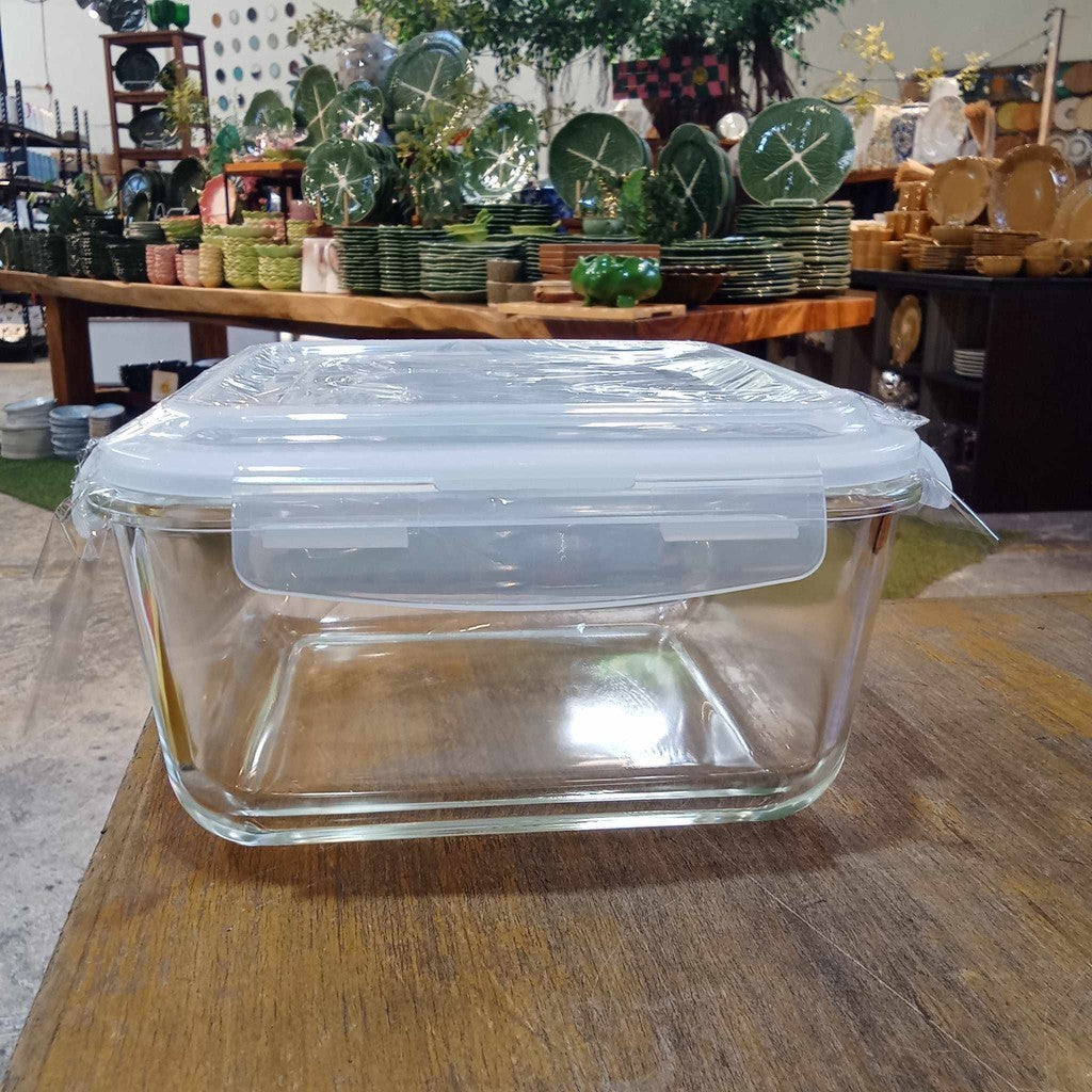 Glass Round Casserole w/Lid 2000 ml Microwave Safe