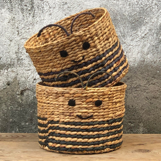 Bumble Bee Basket 13.5x12 inch